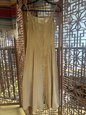 Doen Lantana Linen Dress in oaken xxs